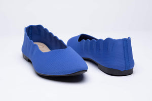 Blue Flat Shoes